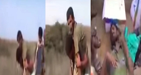 بالفيديو.. مشهد إنساني لجندي يمني يحمل مصابا حوثيا لإسعافه بـ " حجة "