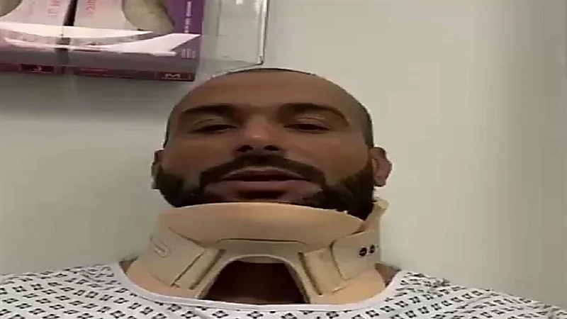 بالفيديو.. أول ظهور لـ يزيد الراجحي بعد إصابته في " رالي الشرقية "