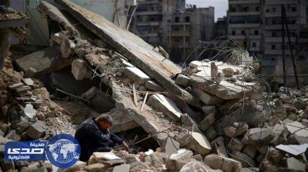 مراسلة تلفزيون نظام الأسد تنفي وقوع معارك في دمشق ..وقذيفة تكذبها