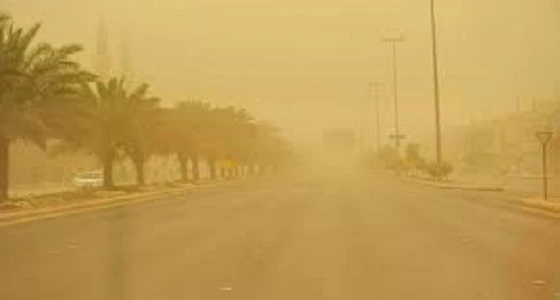 " الأرصاد " تنبه برياح وأتربة تسببان شبه انعدام للرؤية الأفقية