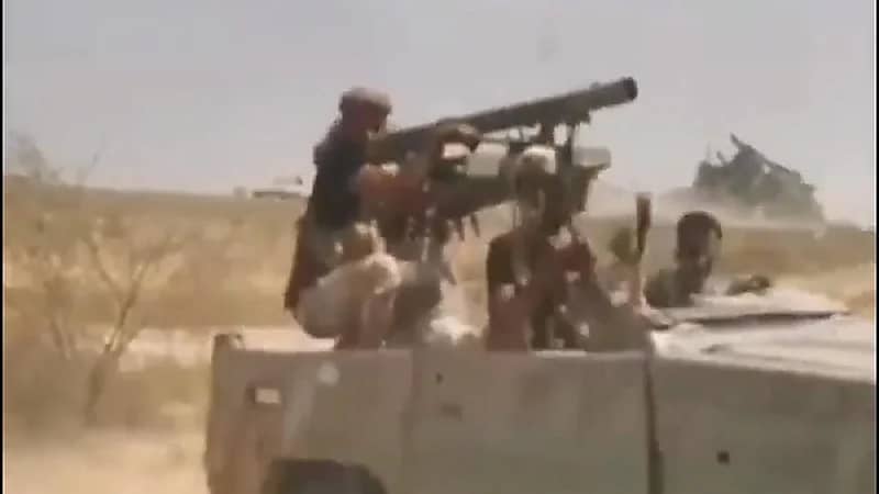 بالفيديو. تدمير طائرة مسيرة أطلقتها ‎ميليشيات الحوثي في حجة