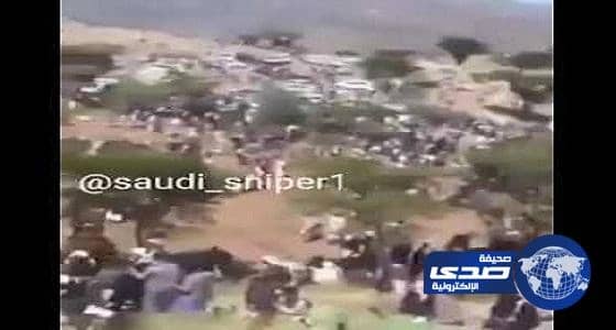 بالفيديو: هروب جماعي لعناصر حوثية بعد سماع صوت مقاتلات التحالف