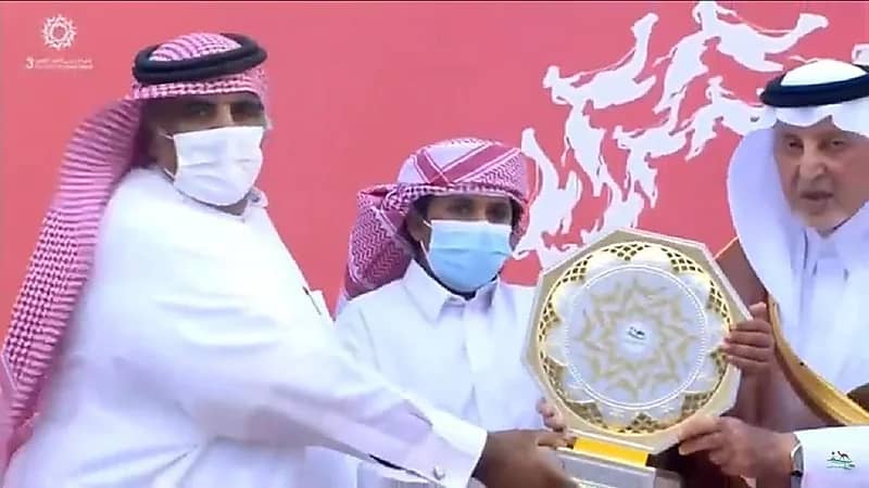 هجن الأمير تركي بن محمد تحقق سيف ولي العهد بمهرجان الهجن