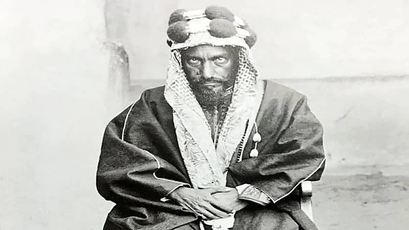 صورة نادرة للإمام عبدالرحمن الفيصل آخر حكام الدولة السعودية الثانية