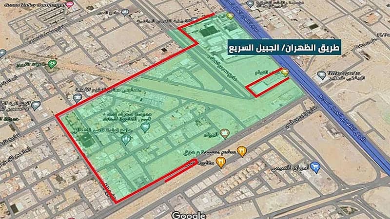 إغلاق طريق الإمام محمد بن عبد الوهاب مع تقاطع الخليفة عمر بن الخطاب بالدمام