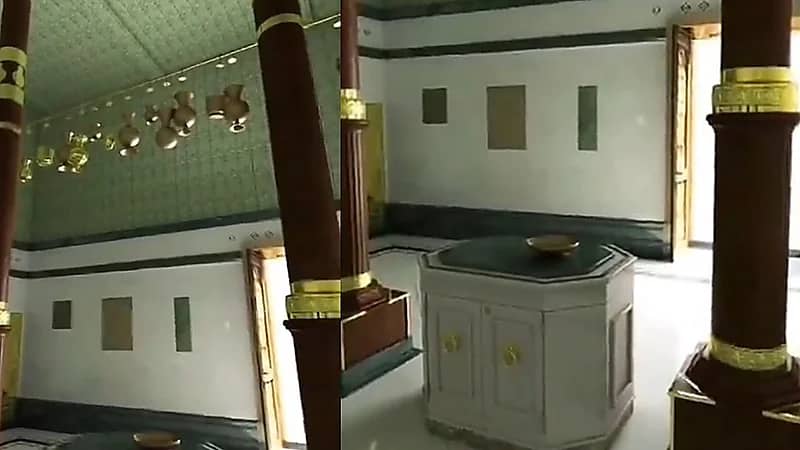 مشهد مهيب للكعبة المشرفة من الداخل .. فيديو