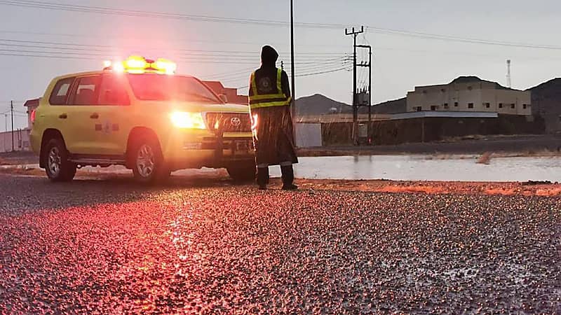 مدني المدينة المنورة يتابع جاهزية واستعداد الحالة المناخية في المنطقة .. صور