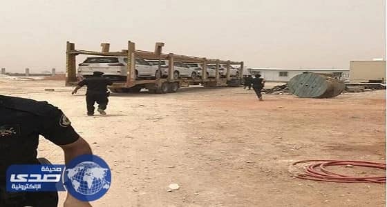 أمن الرياض يلقي القبض على " لصوص " شاحنة " السيارات الفارهة "