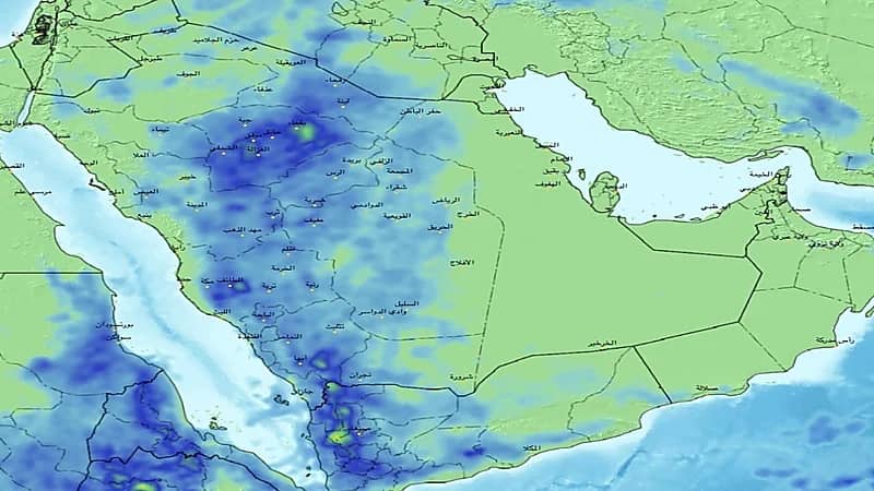 الحصيني يتوقع مناطق تمركز الحالة الممطرة