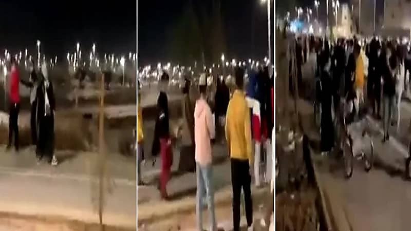 بالفيديو.. تجمهر عشرات الشباب حول فتاة تقود دراجتها في إحدى المناطق