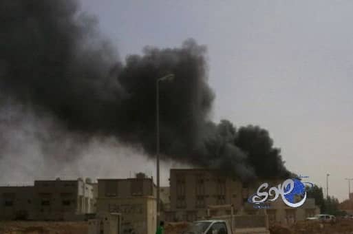 حريق في مبنى مصلحة المياه بتبوك