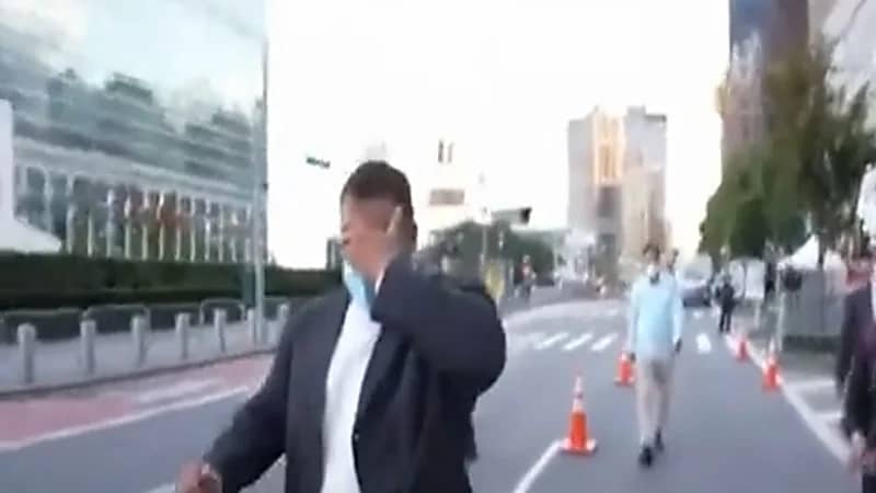 بالفيديو.. هروب مسؤولي النظام الإيراني من أسئلة مراسلة بنيويورك