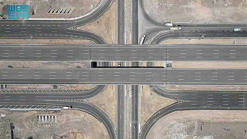 افتتاح الحركة المرورية على تقاطع الدائري الثالث بالمدينة المنورة