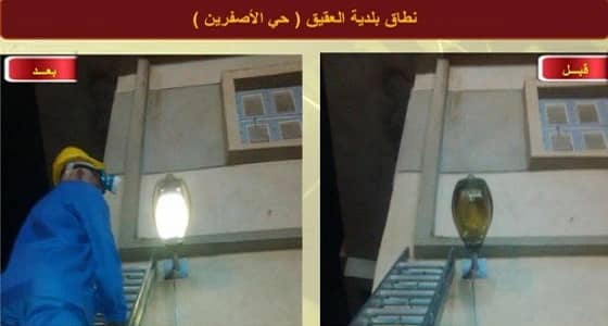 أمانة المدينة تنفذ أعمال الصيانة بحي الأصفرين وطريق الأمير سلطان