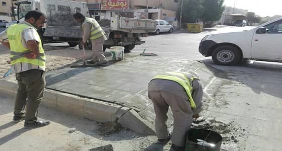 بالصور.. بلدية العريجاء تنتهي من " سفلتة " أكثر من 4 آلاف متر