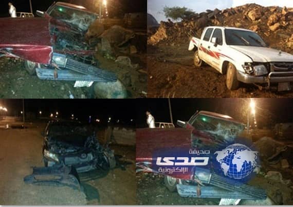 بالصور:حادث انقلاب وآخر اصطدام بمركز ثربان المجاردة