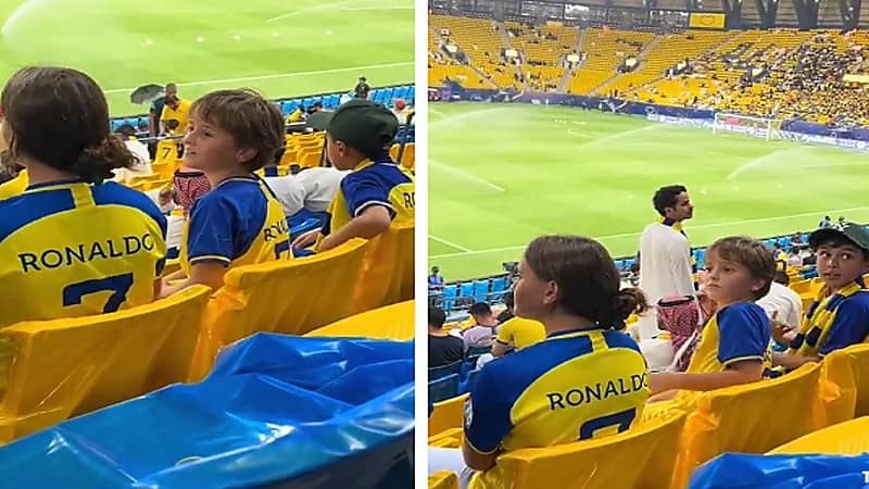 ذهول طفل برتغالي من صوت الأذان في ملعب الأول بارك .. فيديو