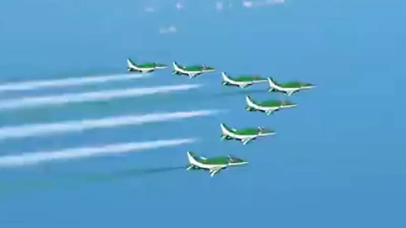 بالفيديو.. الصقور السعودية تقدم عرض جوي رائع في سماء بودابست