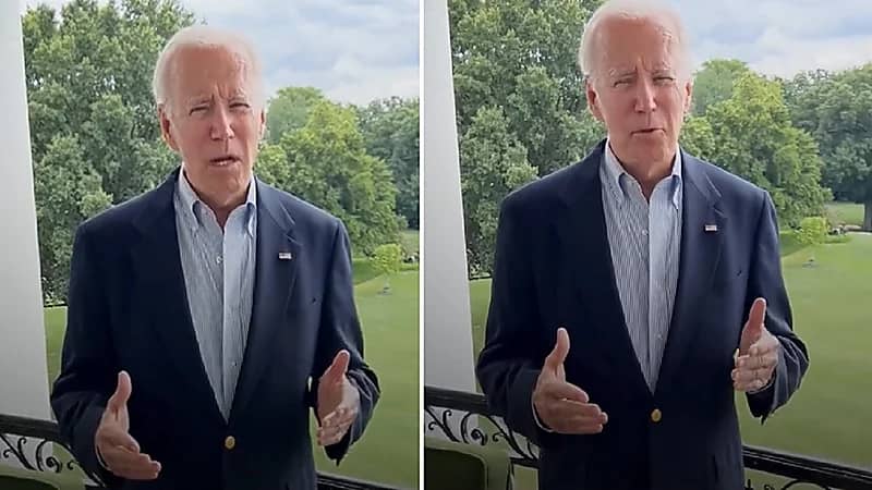 بالفيديو.. أول ظهور لبايدن بعد إعلان إصابته بكورونا