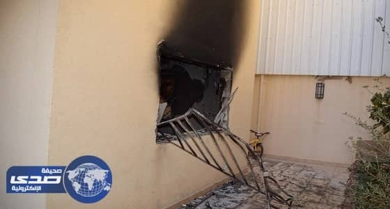 بالصور.. حريق منزل بحي الملقا يودي بحياة 4 أفراد