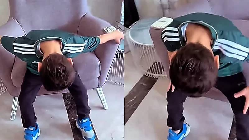 نجل محمد الشلهوب يُقلد احتفالية سعود عبدالحميد .. فيديو