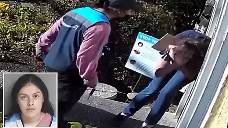 بالفيديو.. عاملة توصيل تهاجم زبونة وتضربها ضرباً مبرحاً بسبب شكواها من تأخير بضاعتها