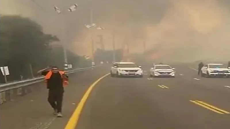 فوضى وهلع في إسرائيل إثر حريق ضخم.. صور