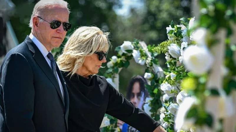 نقل ”بايدن“ وزوجته لمكان آمن بعد تحليق طائرة خاصة فوق منزله
