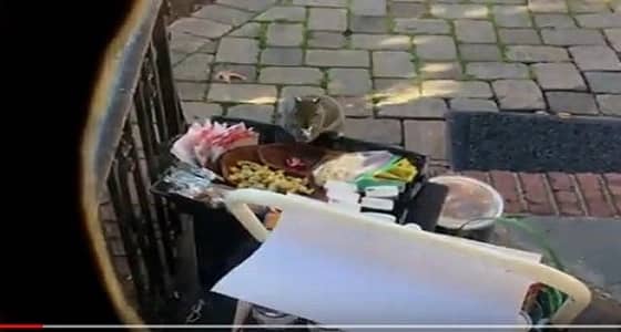 سيدة تضع كاميرا لاكتشاف سبب أختفاء طعامها من الحديقة .. وكانت المفاجأة