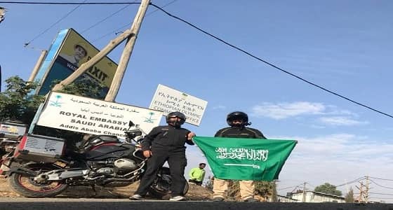 بالصور.. رحالة سعوديون يقطعون مسافة 8000 كم إلى إثيوبيا بالدراجات النارية