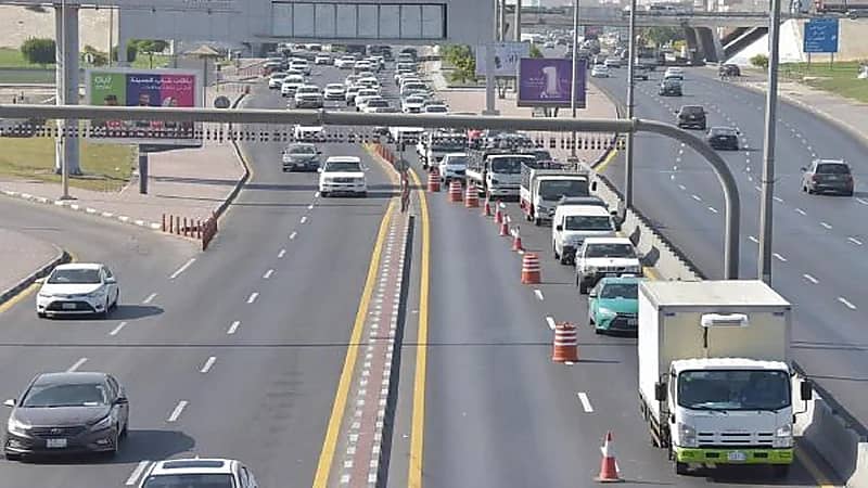 إغلاق جزئي لنفق طريق الملك فهد بالدمام