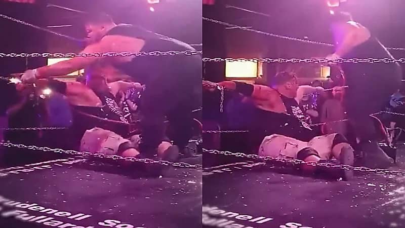 ابن يصعق والده بالكهرباء أثناء نزال مصارعة.. فيديو