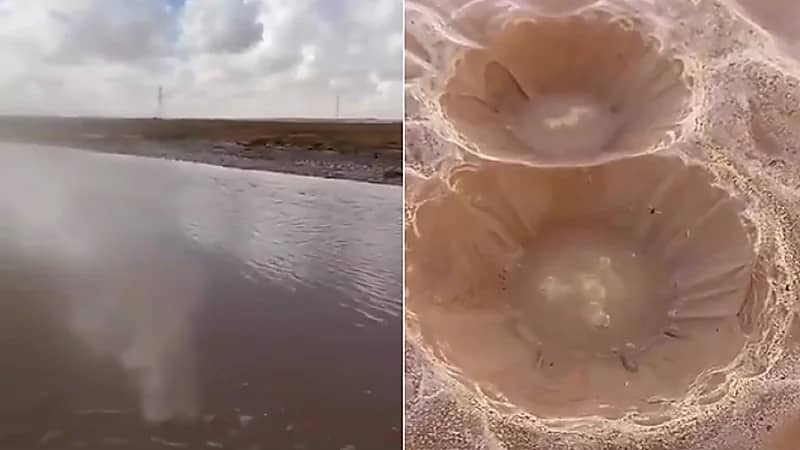 بالفيديو.. سبب ظهور فقاعات هوائية من بحيرة صلاصل بالقصيم