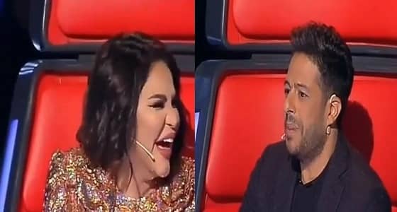 حماقي يستفز لجنة تحكيم " ذا فويس " .. وأحلام ترد: بطيرك من على الكرسي