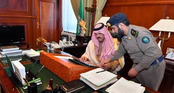 أمير حائل يستقبل مدير الدفاع المدني بالمنطقة