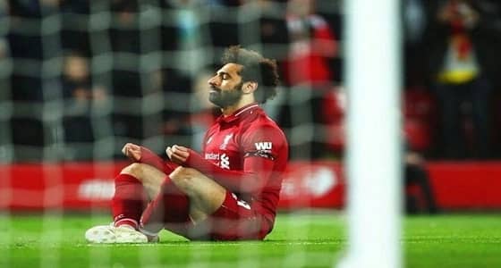 بالصور.. طريقة جديدة لاحتفال محمد صلاح في لقاء هدرسفيلد تاون