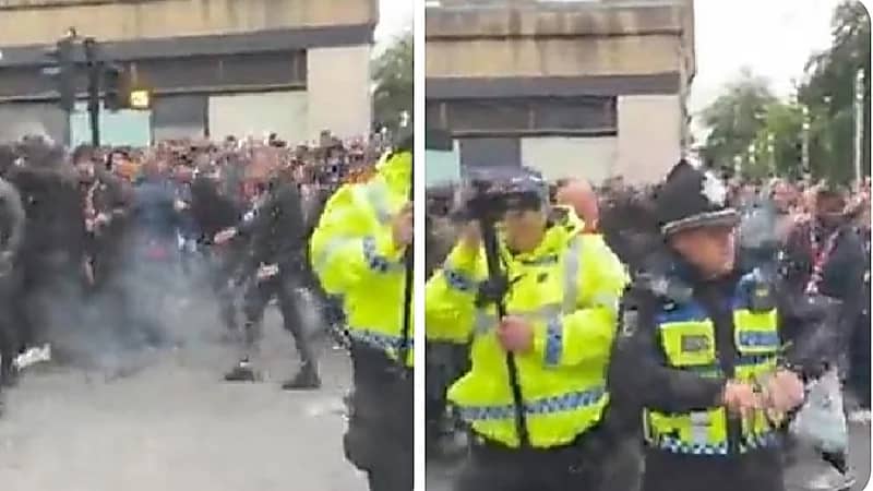 أجواء مشحونة بين جماهير باريس ونيوكاسل قبل المباراة .. فيديو