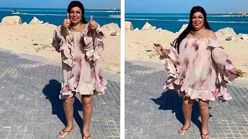 فيفي عبده تشعل مواقع التواصل بوصلة رقص على البحر .. فيديو