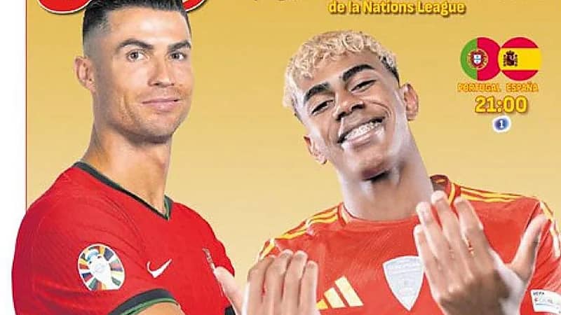 غلاف صحيفة AS: نهائي من زمنين مختلفين بين رونالدو ولامين يامال