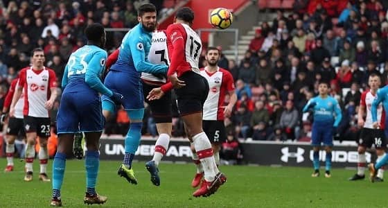 آرسنال يتعادل مع ساوثهامبتون في الدوري الإنجليزي
