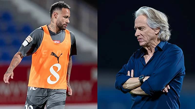 جيسوس ولاعبي الهلال يوجهون رسالة لـ نيمار .. فيديو