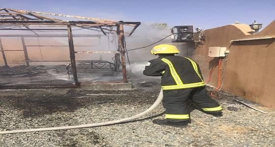 " ماس كهربائي " يتسبب في حريق بنجران
