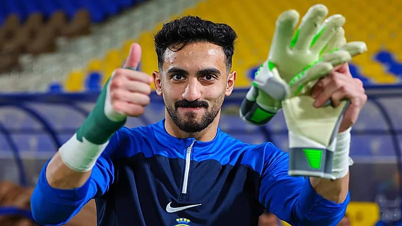 نواف العقيدي يشارك في تدريبات النصر