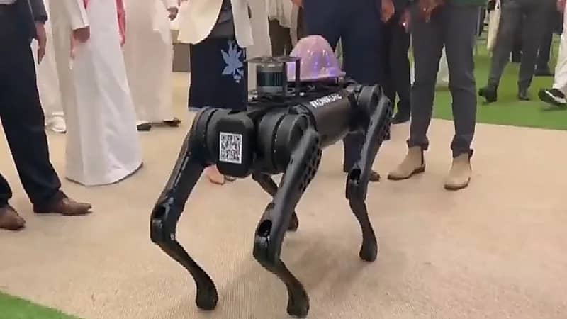 شاهد .. روبوت يلفت الأنظار في مبادرة مستقبل الاستثمار