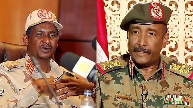 حميدتي يؤكد تأييده لقرارات البرهان