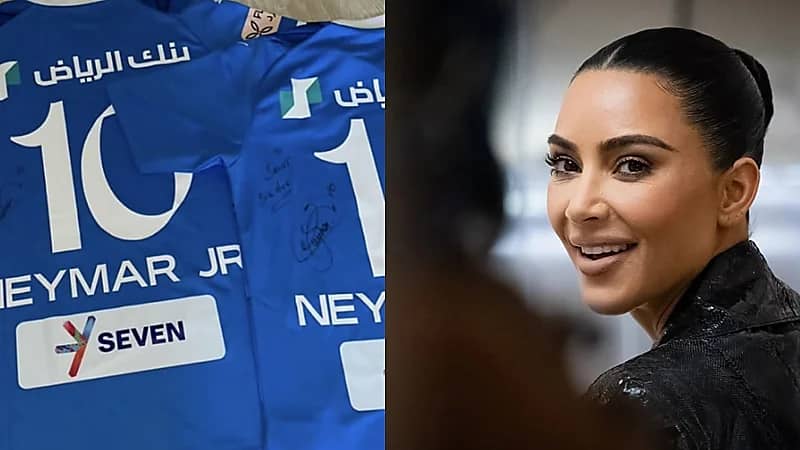 كيم كاردشيان تحصل على تيشرت نيمار .. صورة