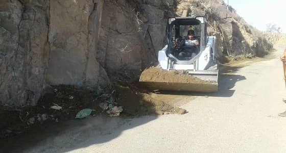 بالصور.. صيانة أعمدة الإنارة  وتنظيف الشوارع بفيفاء