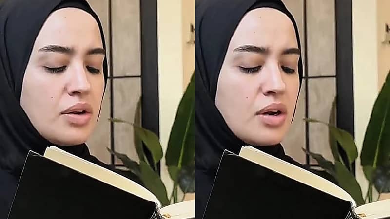 بالحجاب وتلاوة عذبة: نينا عبد الملك تظهر لأول مرة بعد الاعتزال.. فيديو