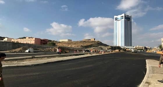 بالصور.. افتتاح " تقاطع الدلال " بالطائف لتسهيل حركة المرور