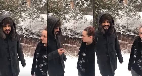 بالفيديو.. فتاة كندية تعتنق الإسلام على يد شاب سعودي